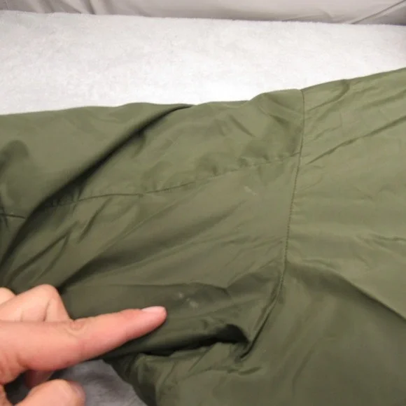 Abercrombie Fitch Down Jacket Men Large‎ Green Water Resist Puff VTG RARE 70 80s
